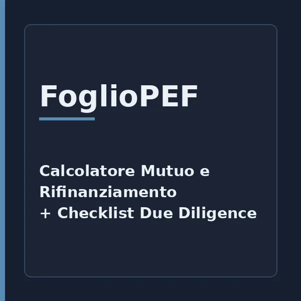 Copertina del calcolatore mutuo e rifinanziamento